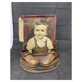 Vintage Baby Bootie Shoes/Photo Frame