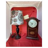 2 Pcs - Lamp & Mantle Clock