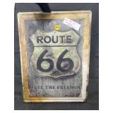"Route 66" Metal Sign