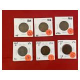 6 Pennies - 1927D VG & 1928VF & 1928VF+