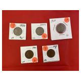 5 Wheat Pennies - 1910P Wheat Penny & More