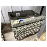 2 - Plastic Bins w/Lids
