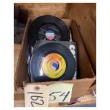 Box of Vinyl Records 45