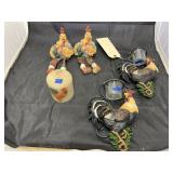 5 Pcs - Candle Holder - Candle & Figurine
