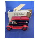 1913 Model T Delivery Truck Coin Bank in box
