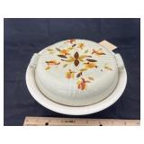 Jewel Tea Pie Plate w/Casserole Dish Lid