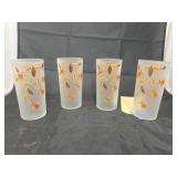 Jewel Tea 4 Glass Tumblers