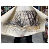 Rolled up Painting in Carton