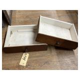2 - Wooden Drawers
