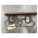 Metal/Wood Wall Shelf