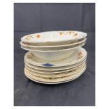 Jewel Tea Tea Plates & Small Bowls