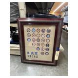 Las Vegas Poker Chip Framed Display