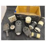 Box of Assorted RV Plugs