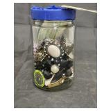 Jar of Costume Jewelry