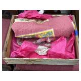 Table Grapes Wooden Crate w/Crib Quilt