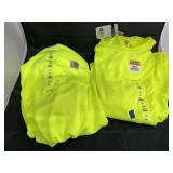 2 - Carhartt Long Sleeved Safety Shirts Sz 3XL