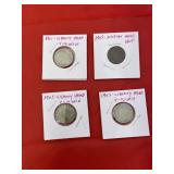 4 - Liberty Head Nickels 1901-1905-1907