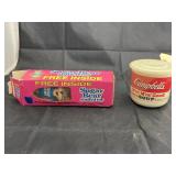 Campbells Plastic Soup Container & Sugar Bear