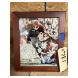 Framed OU Football Pic Signed #36