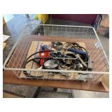 Wire Basket w/Assorted Hand Tools & More