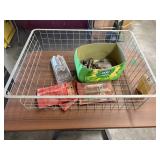 Wire Basket w/Assorted Hand Tools & More