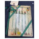 Clown Glass Swizzle Sticks