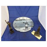 NY Wall Clock & NY Figurines