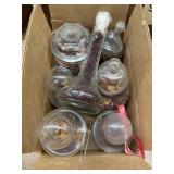 Glass Vases w/Potpourri & More