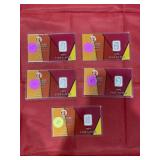 5pc - 1/2 Gram Silver Bar