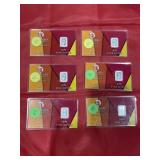 6pc - 1/2 Gram Silver Bar