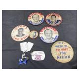 Presidential Advertising Buttons