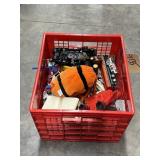 Plastic Crate w/Assorted Children's Toys