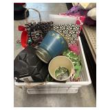Plastic Crate w/Assorted Gift Bags - Lamp Shades