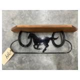 Metal/Wood Wall Shelf