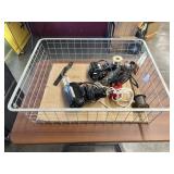 Wire Basket w/4 Soldering Guns & More