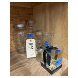 8 Pcs - Mason Jars - Canister & Ring Holder