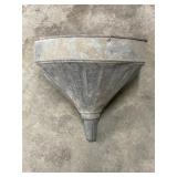 Vintage Gas Metal Tractor Funnel