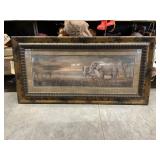 Large Framed Elephant Pic 47"x24"
