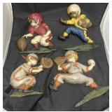 4 Pcs - Sports Figurines