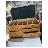 Wooden Box w/Organizer Drawer