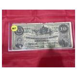 1861 Facsimile $10.00 Confederate Trade Bill