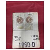 1960-D Small-Large Date Penny Set