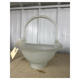 Frosted Glass Basket