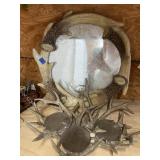 Deer Antler Mirror & Candle Holder
