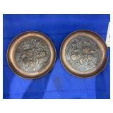 2 Pcs - Decorative Copper Wall Plates
