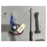 3 Pcs - Air Gun w/Gauge - Ratchet Handle