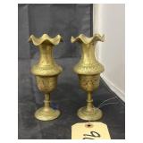 2 - Brass Vases