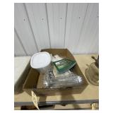 Plastic Containers w/Lids - Vinyl Gloves