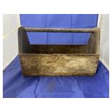 Wooden Carpenters Tool Box w/Hand Tools