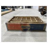 Vintage Wooden Soda Pop Crate - Pepsi